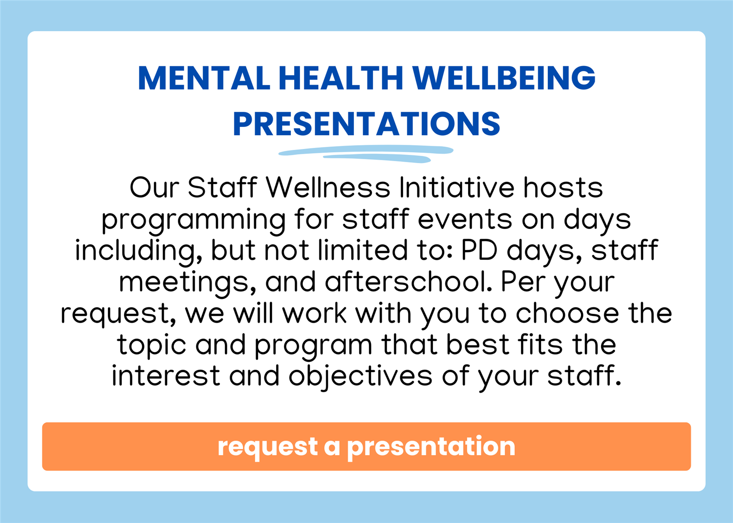 MH presentation request